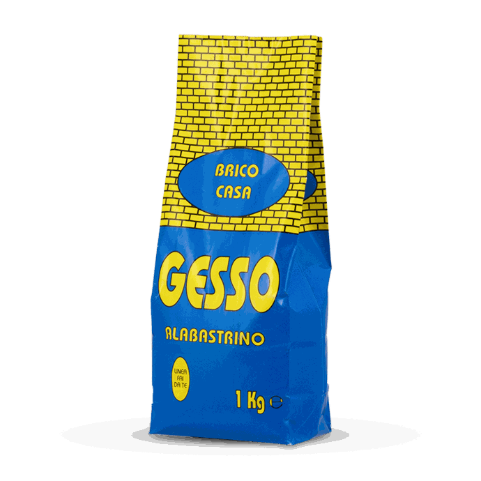Confezione Gesso alabastrino — Gesso fine per fori, tracce e riparazioni