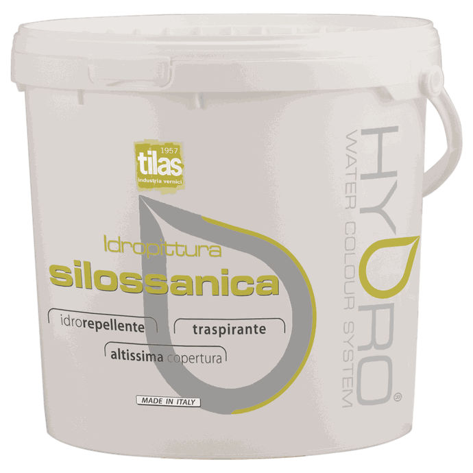 Barattolo Idropittura silossanica — Idropittura silossanica per interni ed esterni — alta resistenza UV